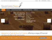 Tablet Screenshot of farmandcountryfinance.co.uk